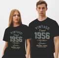 Vintage Born in 1956 T-Shirt. Birthday Gift. Well Aged Original Parts T-Shirt