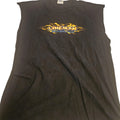 Lineman Shirt Mens Large Black Sleeveless Puttin Fire In The Wire Graphic Tee