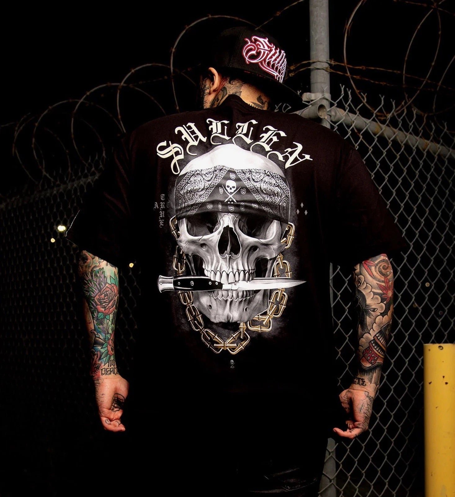 SULLEN CLOTHING SICKNESS SKULL TATTOO ART STANDARD T-SHIRT