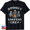 Spooky Camping Crew Halloween Camping Skeleton Campsite T-Shirt Gift