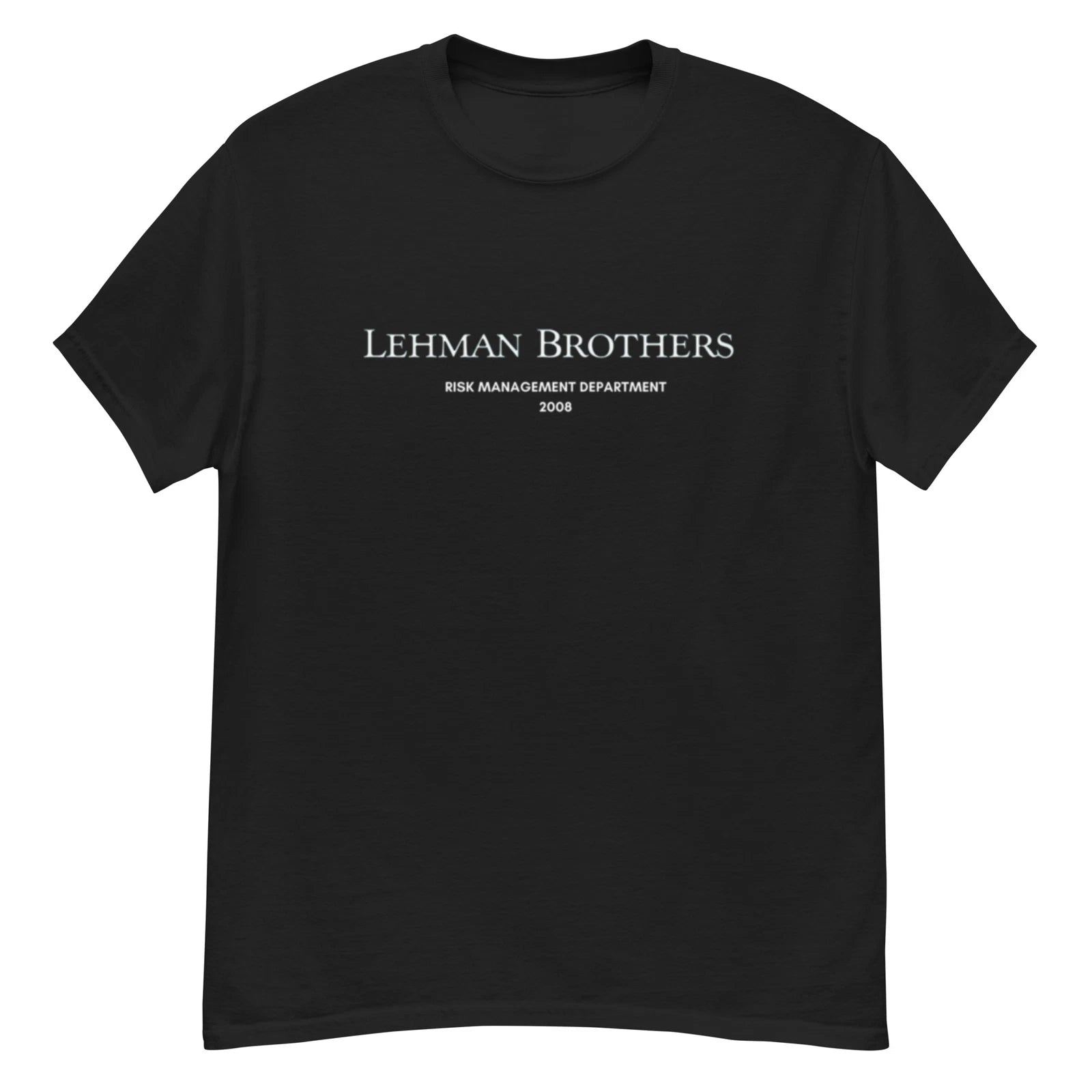 Lehman Brothers Risk Management Department 2008 T-shirt! 💼🏦