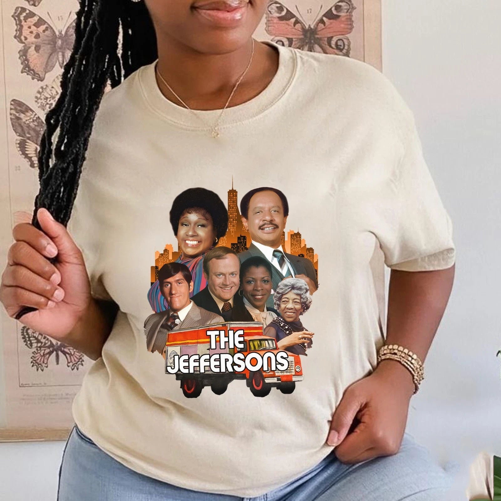 Retro The Jeffersons Casts T-shirt, The Jeffersons TV Show Shirt, 80s Nostalgia