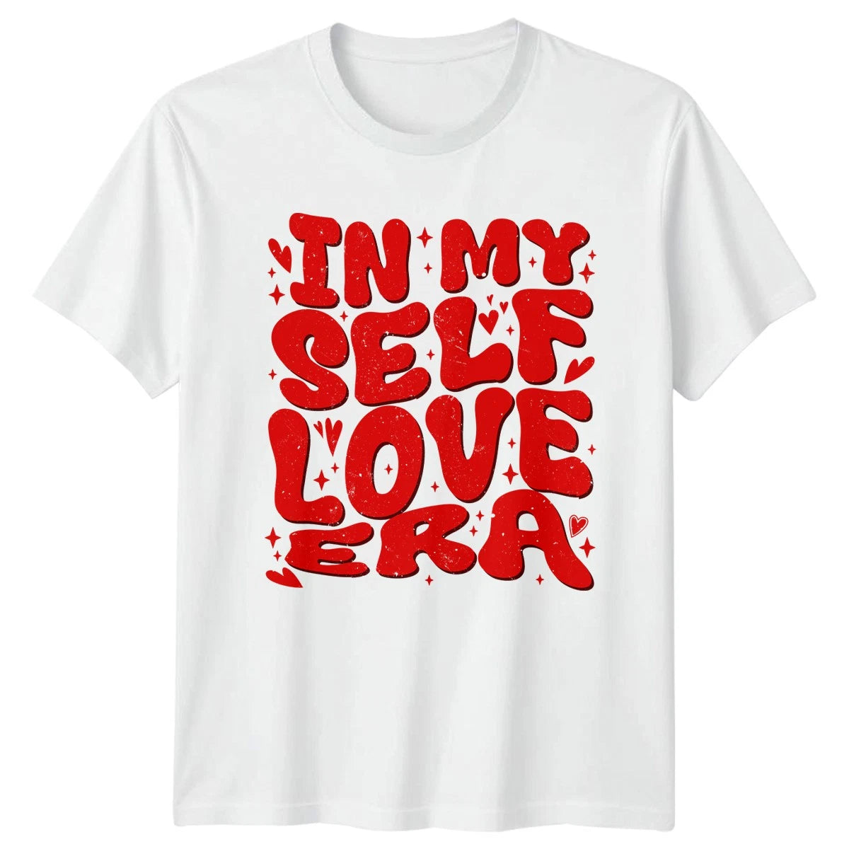 In My Self Love Era Womens T-Shirt Groovy Aesthetic Empowerment