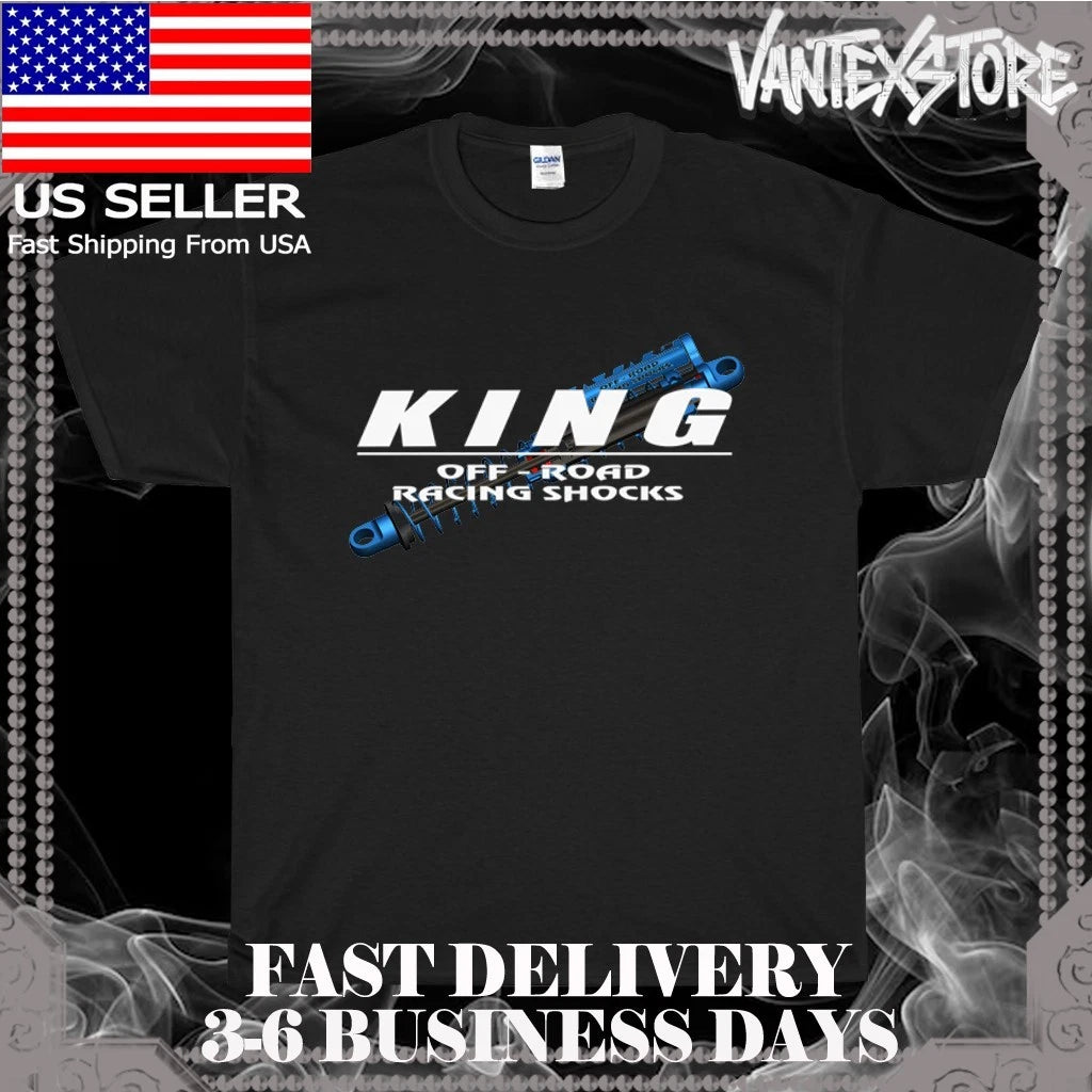 NEW SHIRT KING SHOCKS RACING OFF ROAD LOGO MEN'S T-SHIRT FUNNY SIZE S-5XL