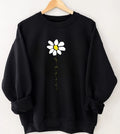 Minimalist Daisy Music Jumper - Retro Aesthetic Wildflower Musician lover Gift