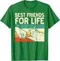 Best Friend For Life Squirrel Fist Bump Cute Retro T-Shirt Image 1 of 3
