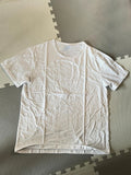 White T shirt Size XXXL Material unknown White plain simple bulk purchase