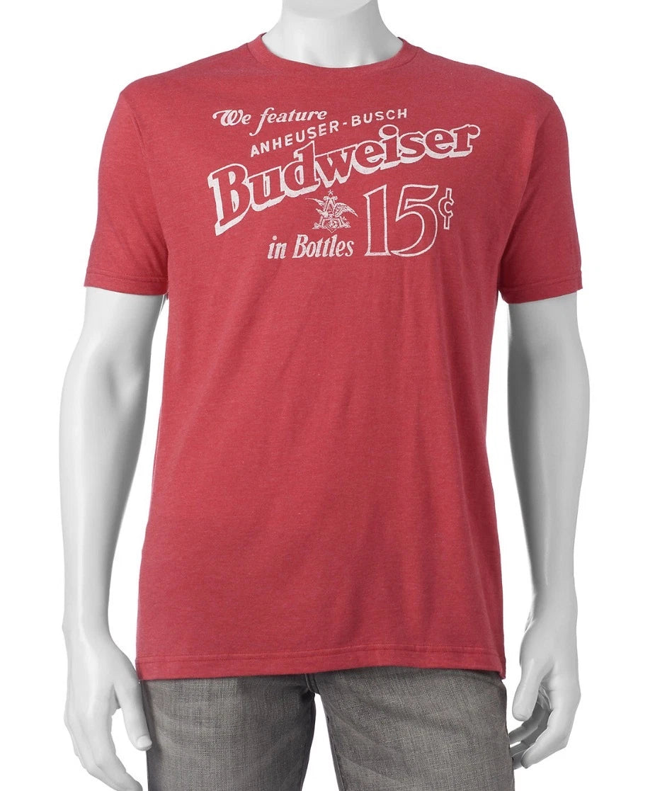 Men's Budweiser Retro Style T-Shirt By Anheuser-Busch Size S M
