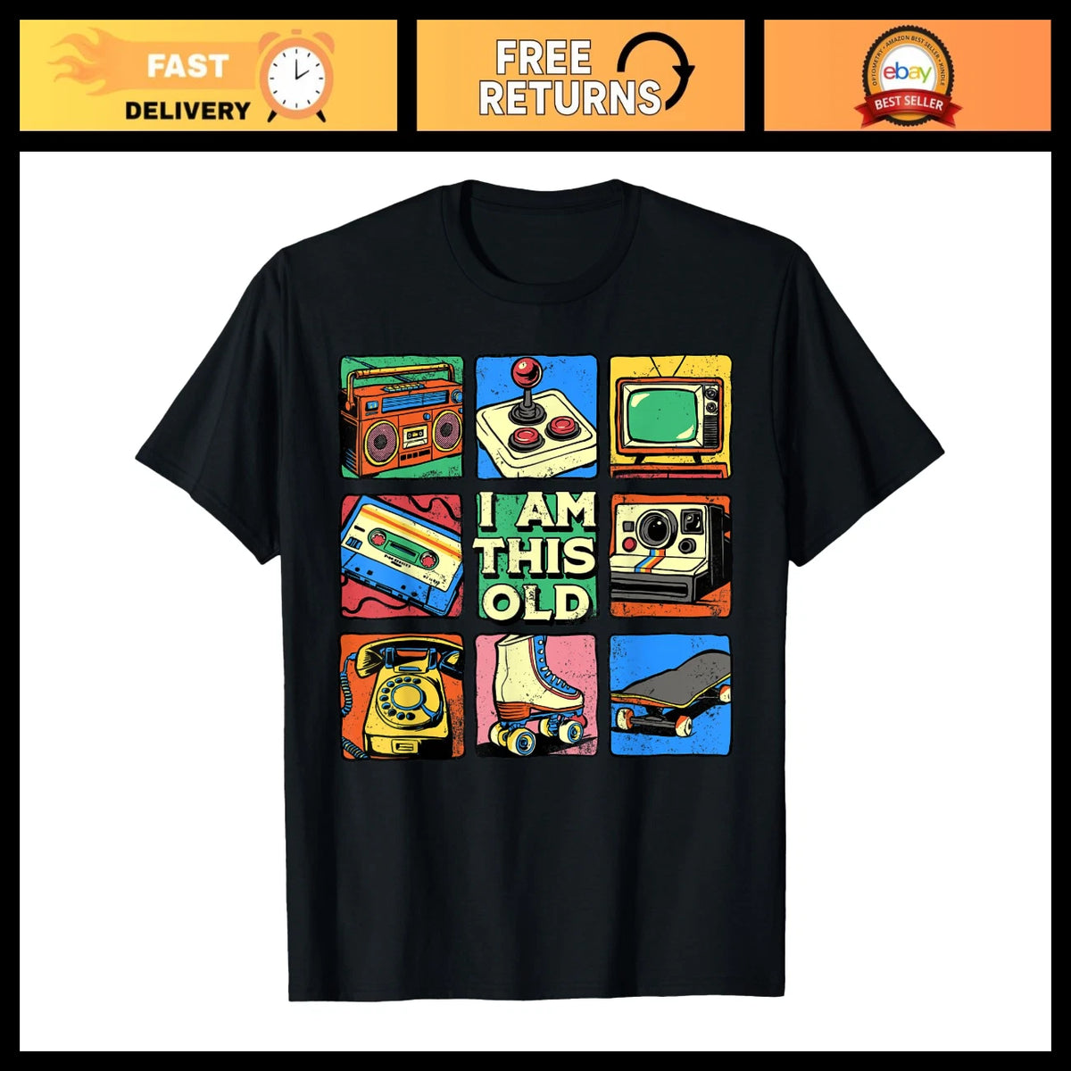 Retro Vintage 80s 90s Nostalgia Cassette Tape T-Shirt | Fun Graphic Tee for Musi Image 1 of 3