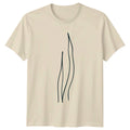 Minimalist Seaweed Kelp Line Art T-Shirt Ocean Birthday Gift For Him And Her