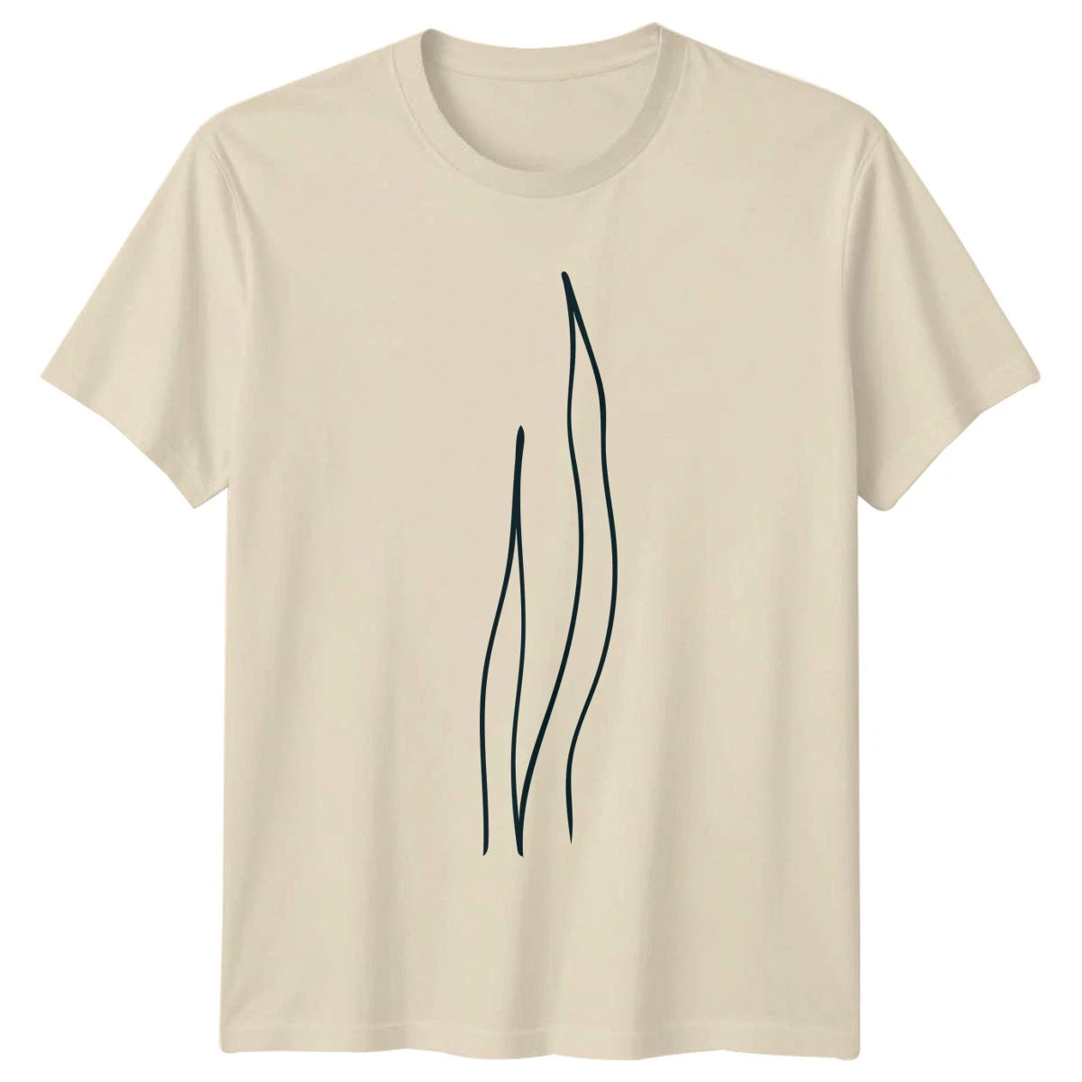 Minimalist Seaweed Kelp Line Art T-Shirt Ocean Birthday Gift For Him And Her