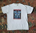 Vintage Y2K Gemini Graphic T Shirt Zodiac Astrology White Size L