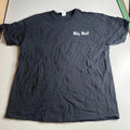 Gildan Mens XL Big Red Peterbilt Trucker Graphic T-Shirt Black Short Sleeve