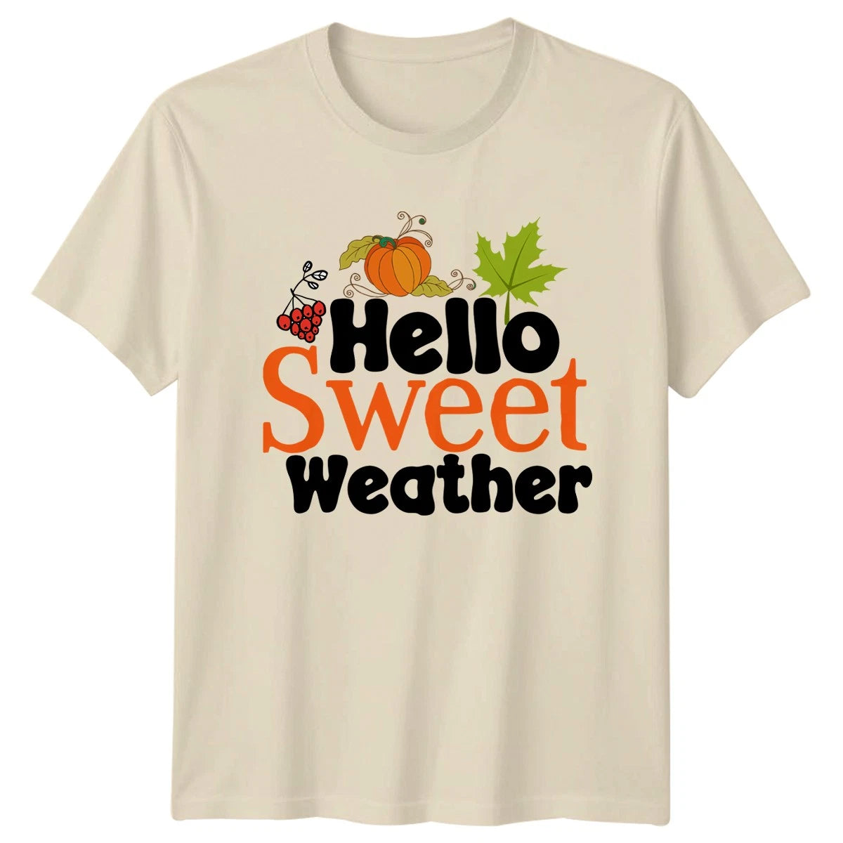 Hello Sweet Weather T-Shirt Autumn Aesthetic Seasonal Fall