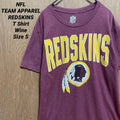 NFL Redskins T-Shirt Wine Size S - Team Apparel