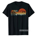 Christian Cross T-Shirt Vintage Retro Sunset Bible Verse Faith Gospel Jesus Tee