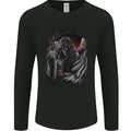 Grim Reaper Biker Gothic Heavy Metal Skull Mens Long Sleeve T-Shirt