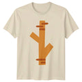 Minimalist Abstract Ginger Root T-Shirt Nature Birthday Gift For Him And Her