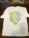 Nectar Men’s White Birds Graphic Print Crew Neck Short Sleeve Jersey Tee Sz L