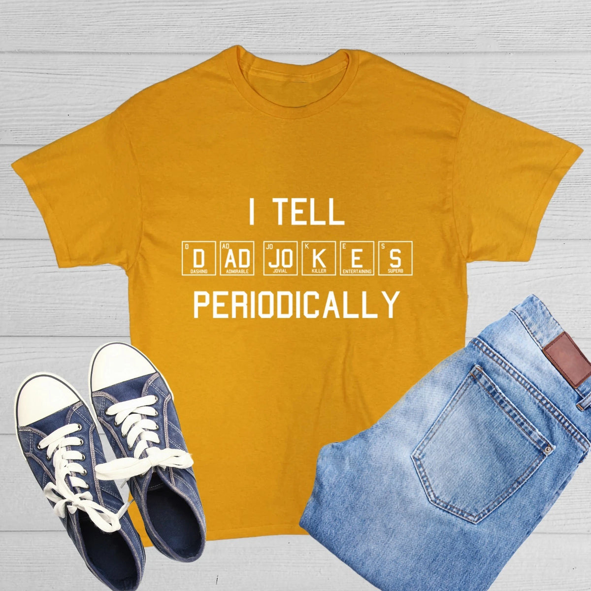 I Tell Dad Jokes Periodically Sarcastic Humor Graphic Novelty Funny T Shirt