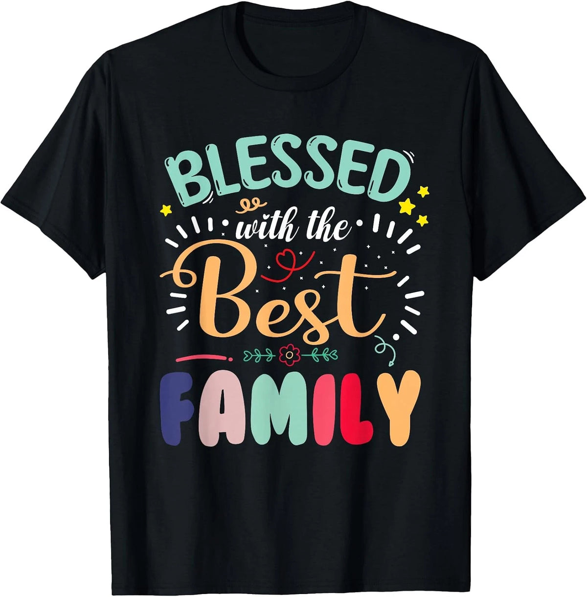 Funny Family Reunion Matching T-Shirt - Blessed With The Best