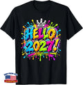 Hello 2027 Colorful Graffiti New Year Art T-Shirt