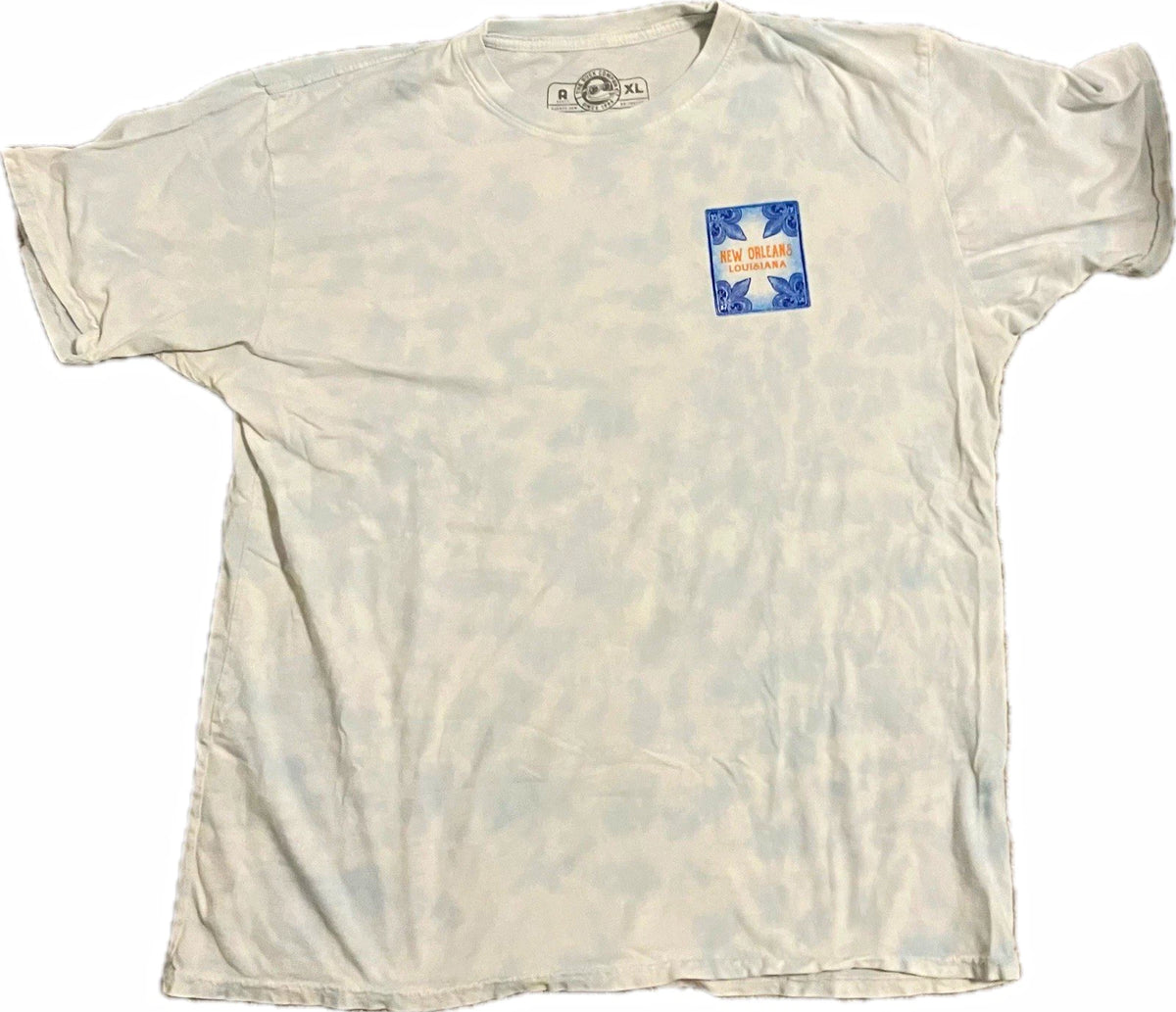 The Duck Company White Bourbon Street Alligator Graphic T-Shirt Men's XL