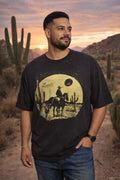 Levi’s Cowboy Graphic Short Sleeve Tee XL Relaxed Fit Western Desert NWT Black