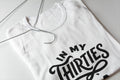 Funny In My Thirties Era T-Shirt Trendy Retro Lettering Graphic Cotton Tee New