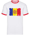 Andorra Grunge Style Flag - Mens Ringer - Country Travel Flags La Vella