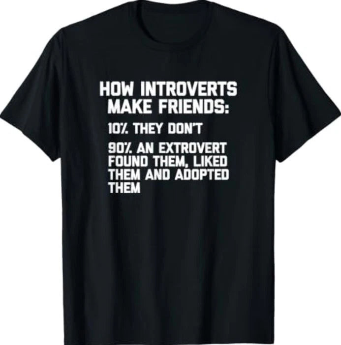 How Introverts Make Friends T-Shirt funny saying introvert T-Shirt
