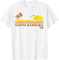 Vintage Santa Barbara Beach California Retro Sunset 70s T-Shirt Gift