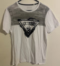 Guess White Hologram Logo Short Sleeve Crew T Shirt Size XL