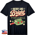 Merry and Bright Pickleball Christmas Lights Performance Tee