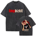 Limp Bizkit Style Graphic T Shirt Nu Metal Vintage Cotton Grunge Band Tee S-3XL