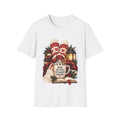 Cozy Christmas Reading Scene T-Shirt | Books, Hot Cocoa, Mittens Image 1 of 4