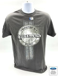 Ford F-150 T-Shirt - Charcoal Gray w/ "Powered By Ford" Script & Stripe Logo