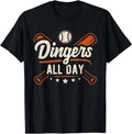 Home Runs Dingers All Day Baseball Home Run Dinger T-Shirt