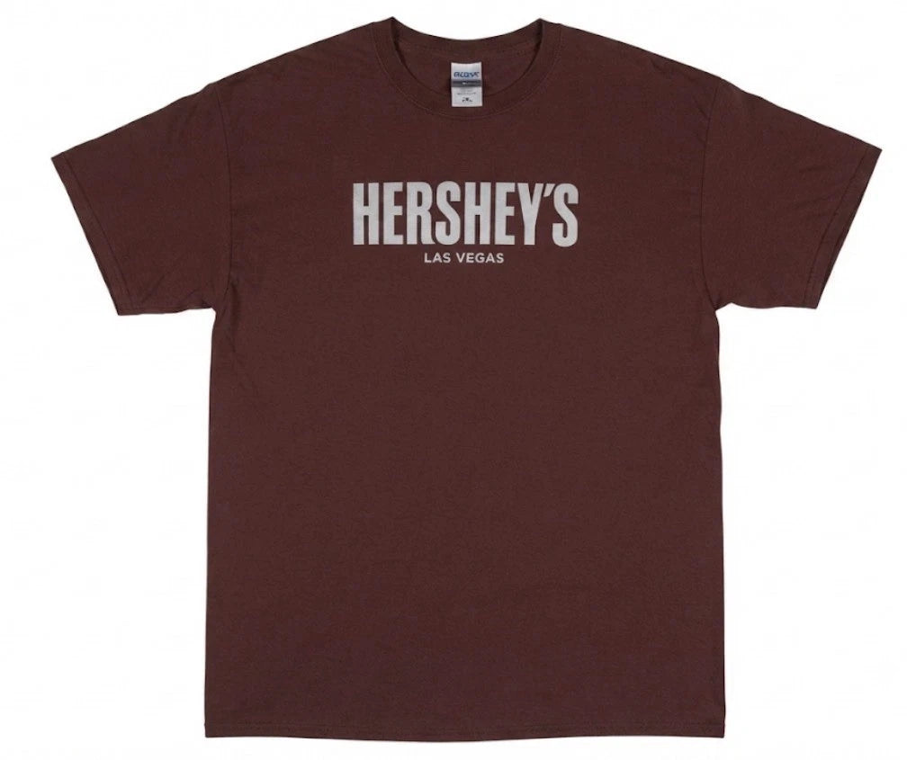 Hershey's Las Vegas T-Shirt Men's 2XL Brown Chocolate Factory Souvenir Y2K Tee