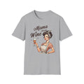 Mama Needs Wine T-Shirt | Retro Housewife Illustration
