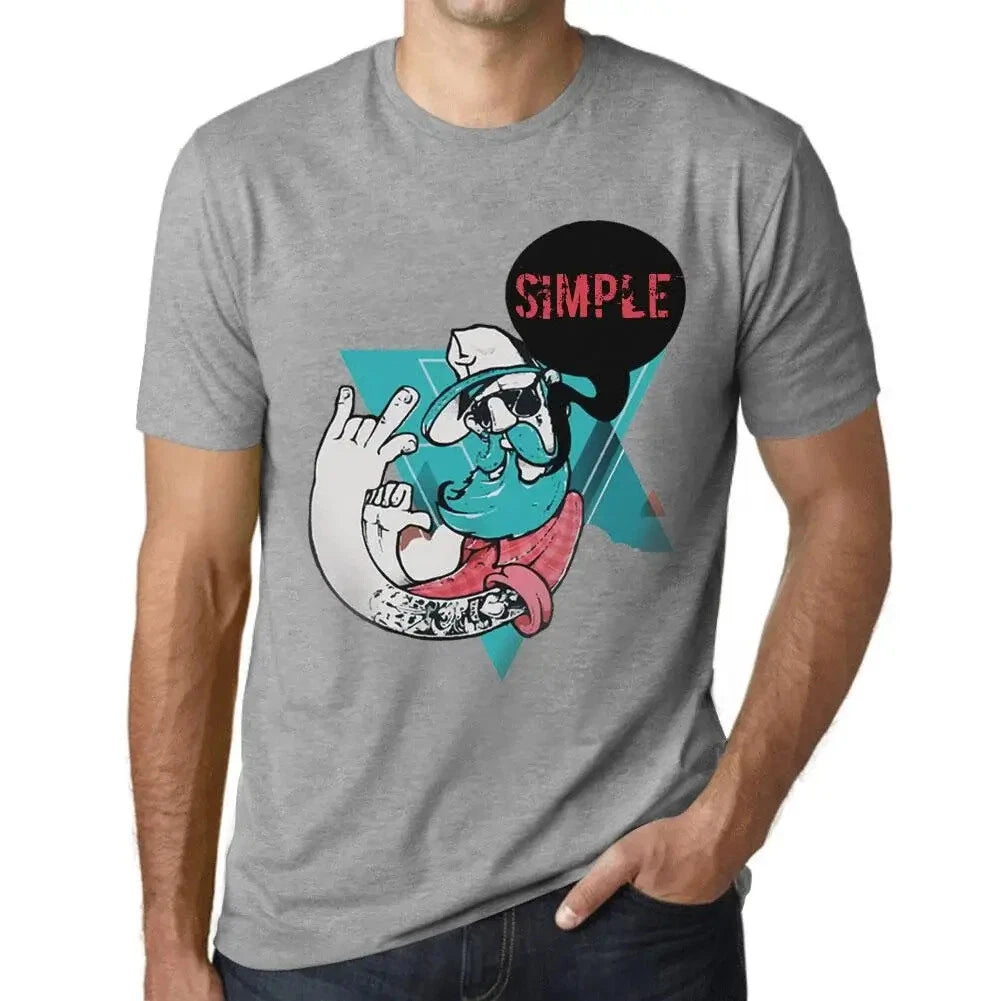 Mens Funky Gramp T-Shirt Simple Graphic Print Funny Vintage