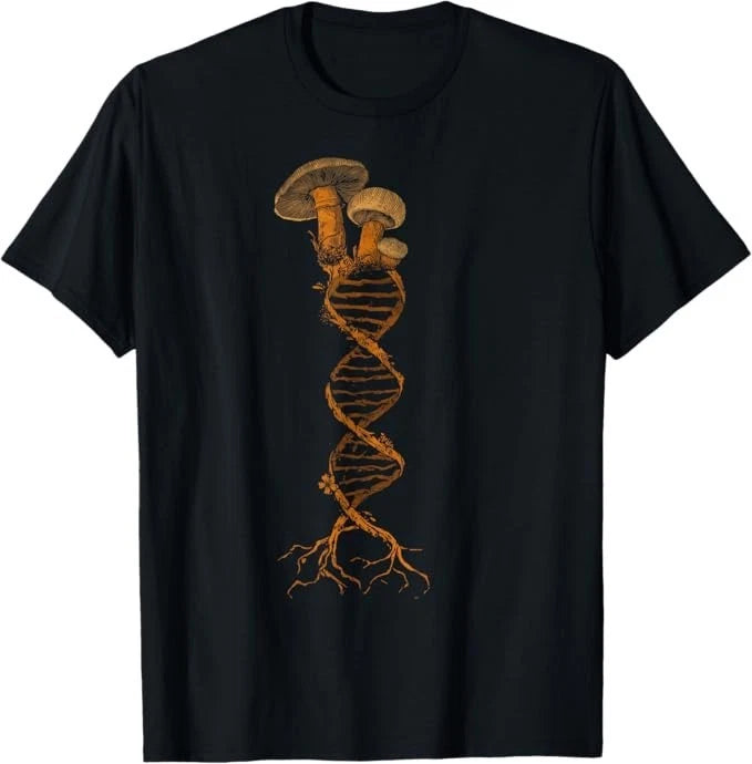 Mushroom DNA Mycology Shroom Hunter Fungi Foraging Mushrooms T-Shirt