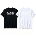 Daddy Distressed Letter Simple Text T-Shirt SIZE S-5XL