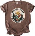 Vintage National Park Graphic Tee - Retro Adventure Club Design, Hiking Shirt