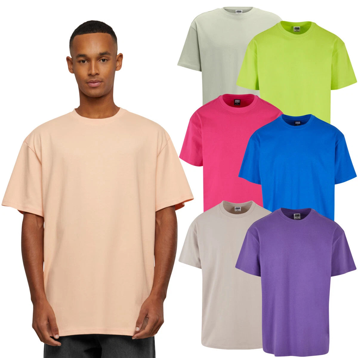 Urban Classics Heavy Oversized Tee Men Gents T-Shirt S-5XL Thick Jersey Fabric