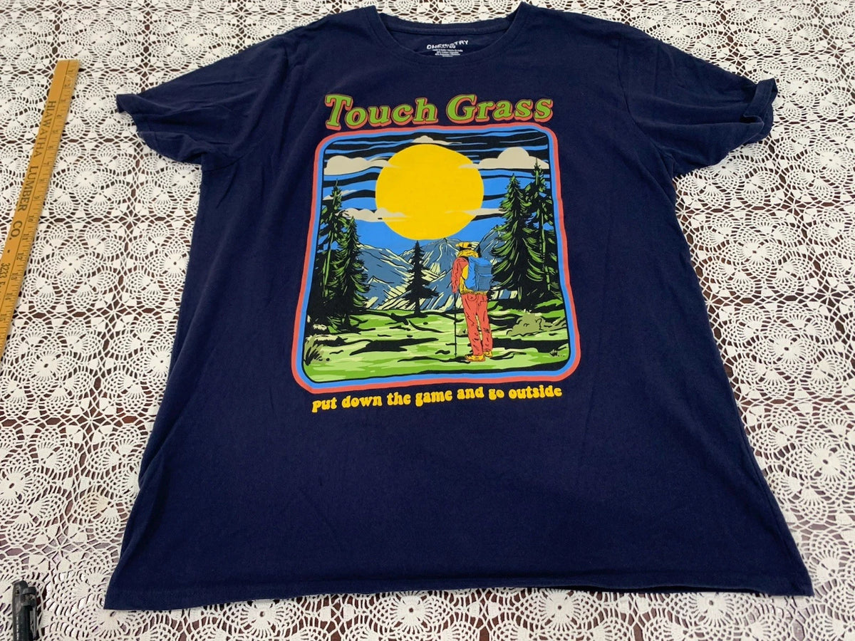 Chemistry Shirt Adult XL Hiking Camping Go Outside Touch Grass National Park