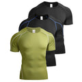 Compression T-Shirt Men’s Short Sleeve Gym Fitness Running Training Sports Top