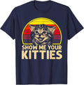 Show me Your Kitties Cat Lover Retro Vintage Sunset Unisex T-Shirt