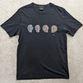 PS Paul Smith Mens Skull Graphic T-Shirt Black Organic Cotton Size M Medium