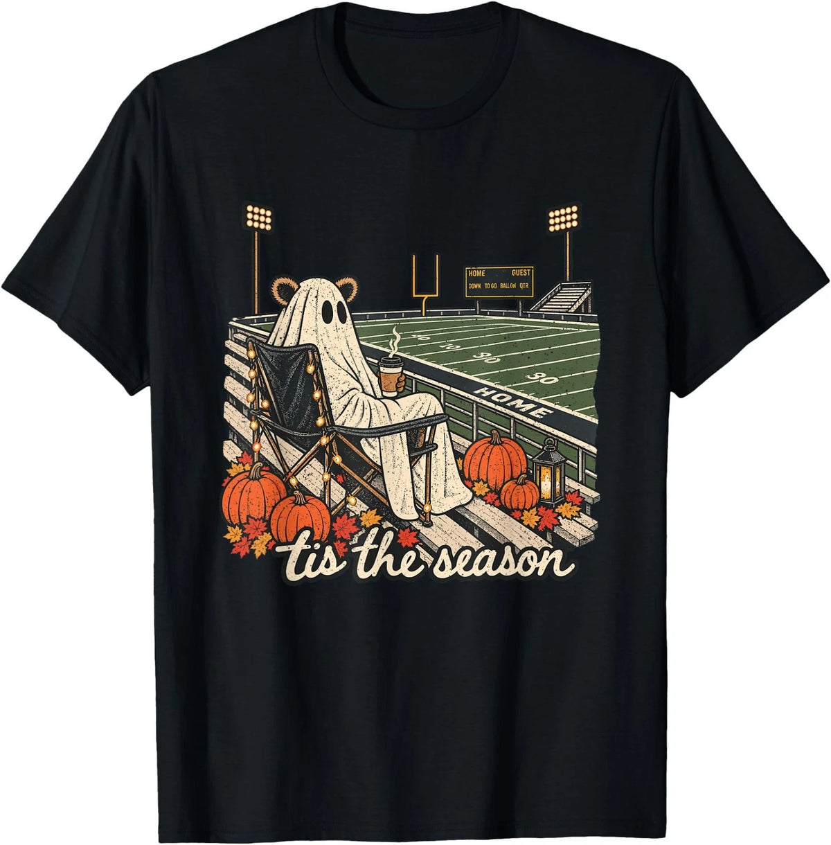 Tis The Season Halloween Football Game Day Men Women T-Shirt